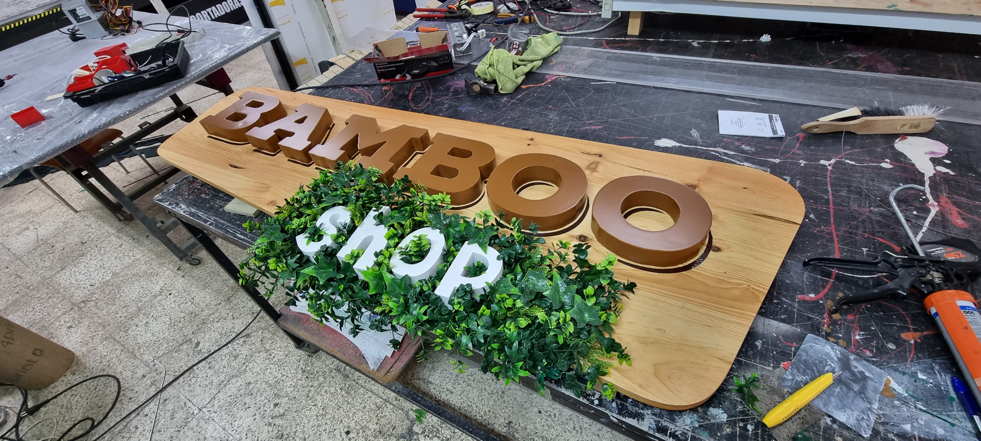 Bamboo Shop Sign