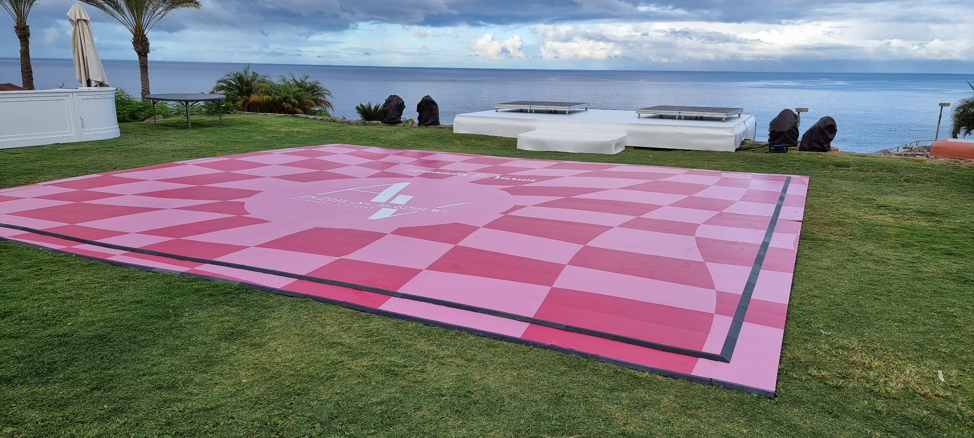 Outdoor Dance Floor Installation
